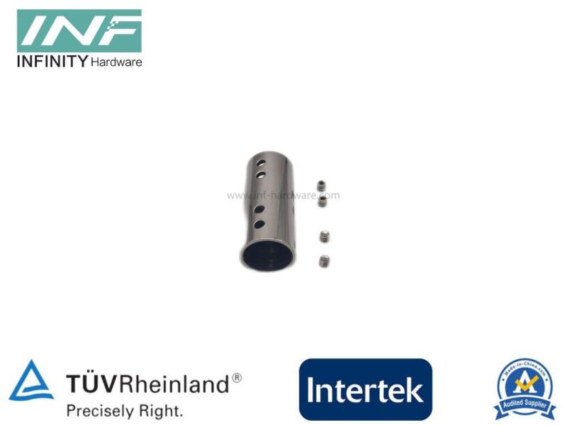 Brass and Stainless Steel Tube to Tube 180° Connector for Glass Fitting with Adjustable Function
