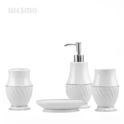 Elegant Porcelain Ceramic Bath Set Bathroom Accessories