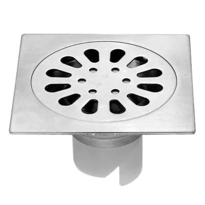 Precision Casting Stainless Steel Floor Drain 100*100mm for Bathroom