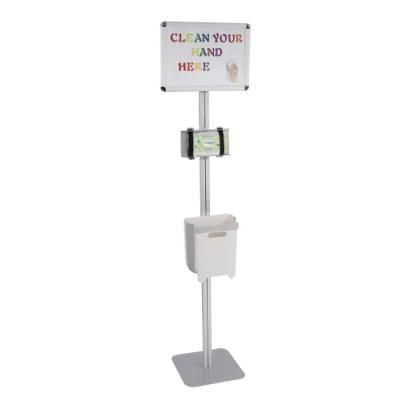 Good Quality Factory Directly Aluminum Alloy Pole with Metal Base Poster Frame Tissue Paper Stand