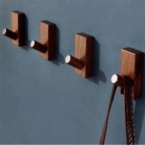 (4PCS-pack) 5*8cm Rustic Wooden Coat Rack Hat Robe Hook