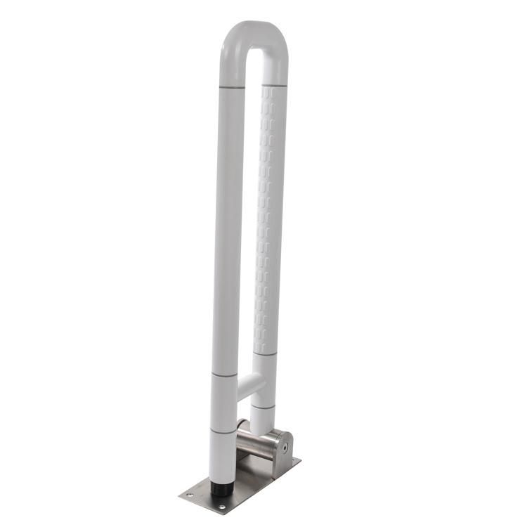 Folding Disabled 800mm White Color Handicap Bathroom Handrails