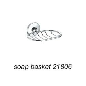 Hot Sales Style Wall Mounted Zinc Alloy Soap Basket Chrome Finish 21806