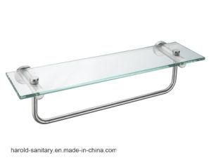 Bathroom Glass Shelf with Towel Bar