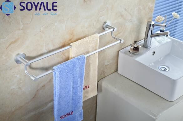 Aluminum Alloy Double Towel Bar with Oxidization Surface Finishing (SY-3548A)