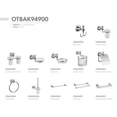 Ortonbath Middle East Hotel Bathroom Hardware Set Includes Brass Adjustable Towel Bar, Toilet Paper Holder, Towel Ring Bathroom Accessories Set