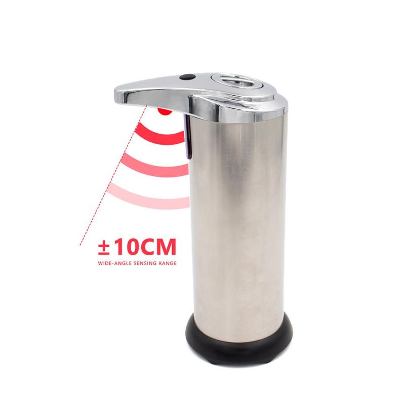 250ml Stainless Steel Automatic Soap Dispenser Motion Automatic IR Smart Sensor Touch