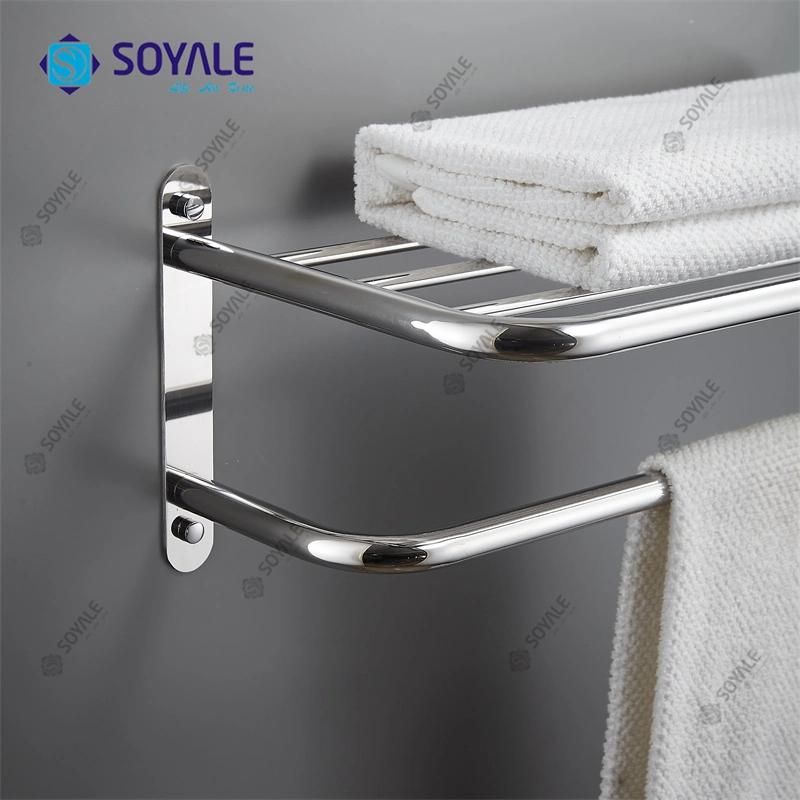 SS304 24" Commercial Towel Rack with Chrome Finishing Sy-1025