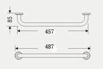 304 Stainless Steel Toilet Elderly Safety Grab Bar and Disabled Grab Bar for Washroom