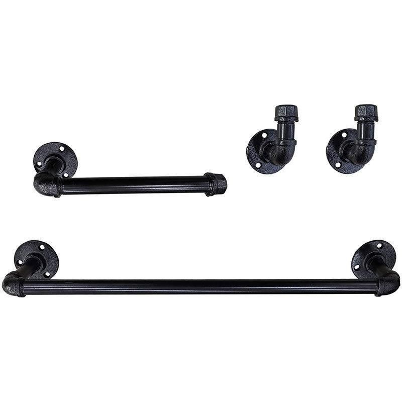 Towel Rack and Towel Bar Used for Industrial Bathroom Furniture with Malleable Iron Pipe Fittings