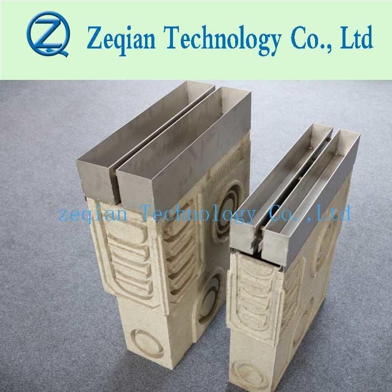 Slotting Steel Cover Polymer Edge Drainage Trench Channel