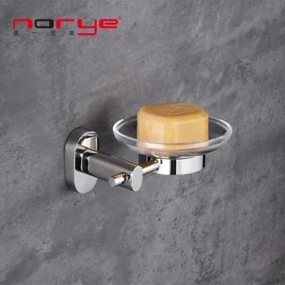 Bathroom Stainless Steel Wall Mounted Single Clear Soap Dishes Basket Holder