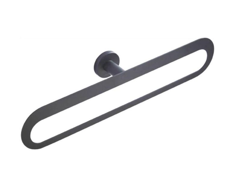 Bathroom Double Towel Bar Wall Mount 23.2 Inch, SUS304 Stainless Steel Matte Black