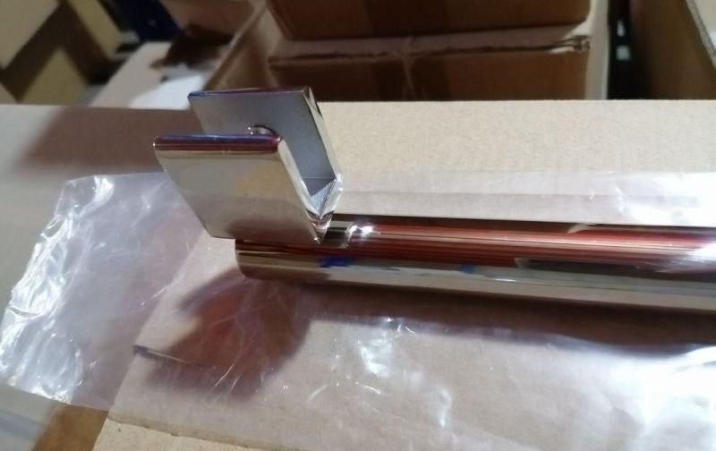 Stainless Steel Rod Shower Door Support Bar Extendible