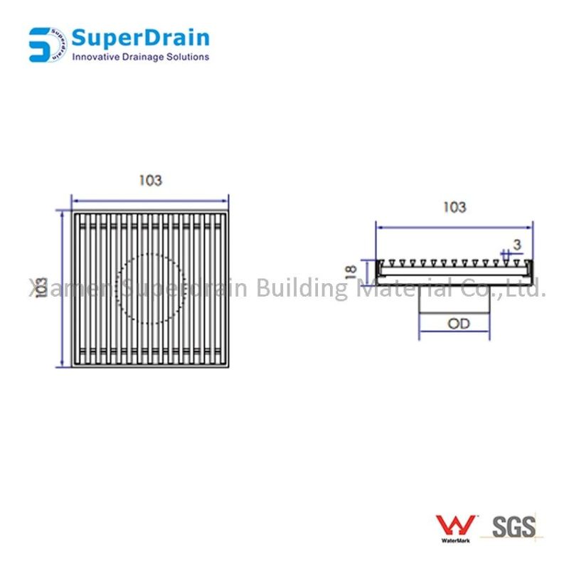 Swimming Pool Accessories Overflow Channel Drainage Point