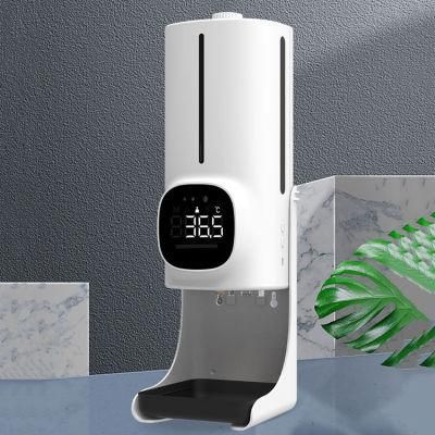 No Touch Wall Mounted Nano Mist Automatic Sensing Thermometer and Alcohol Sprayer