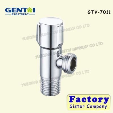 Zinc Handle Ceramic Cartridge Chrome Plated Brass Angle Valve