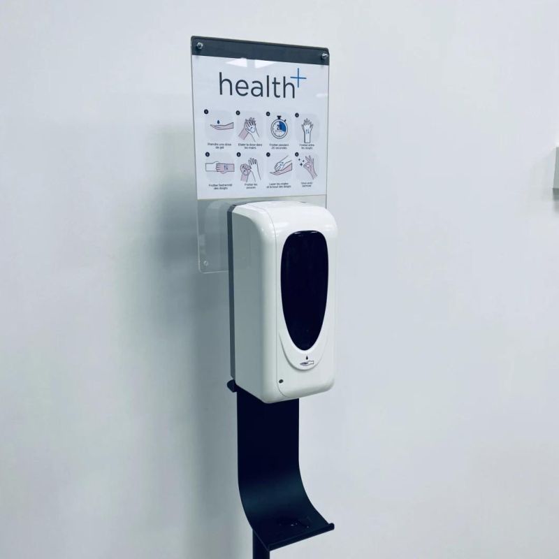 OEM Wall Mounted Automatic Hand Sanitizer Dispenser/Soap Dispenser Adjustable Metal Floor Standing