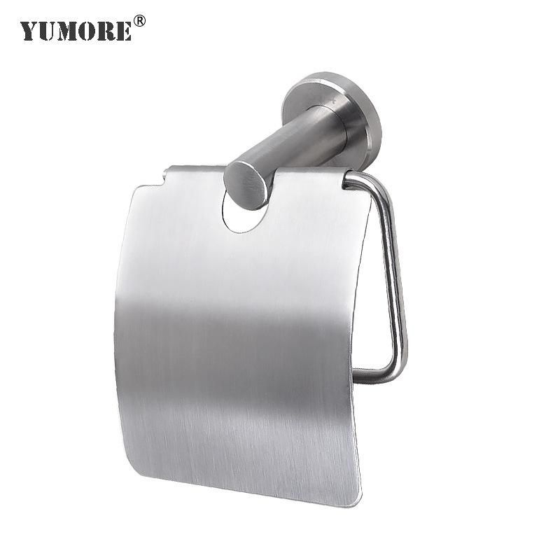 304 Stainless Steel Wall Mounted Chrome Plated Toilet Paper Holder