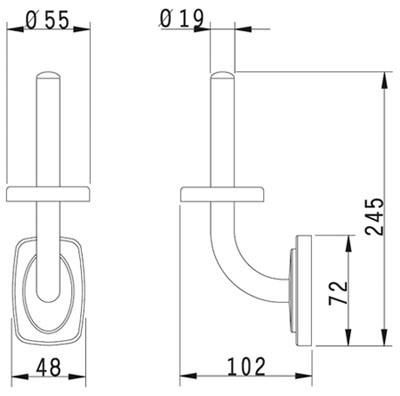 Big Sale Bathroom Accessories Stainless Steel Spare Paper Holder