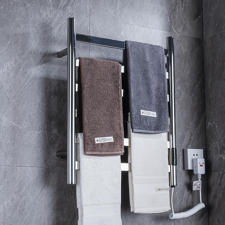 Kaiiy Electric Heated Straight Rail Ladder Drying Rack Towel Warmer Dryer Towel Rack
