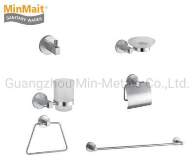 Stainless Steel 304 High Quality Luxury Bathroom Accessories Set Mx-8300