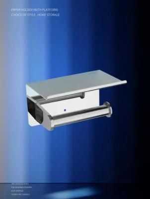 Bathroom Accessories Stainless Steel Wall Mounted Toilet Paper Holder