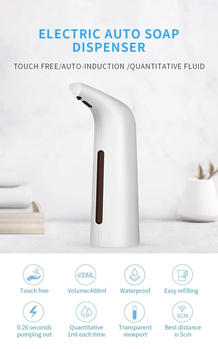 Plastic Smart Electrical Foaming Hand Soap Magic Dispenser Sensor with Pump