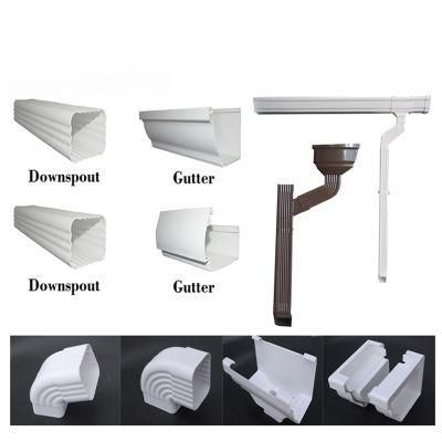 Africa Hotsale PVC Pipes and PVC Rain Gutter for Roof Drainage System Gutter Connector