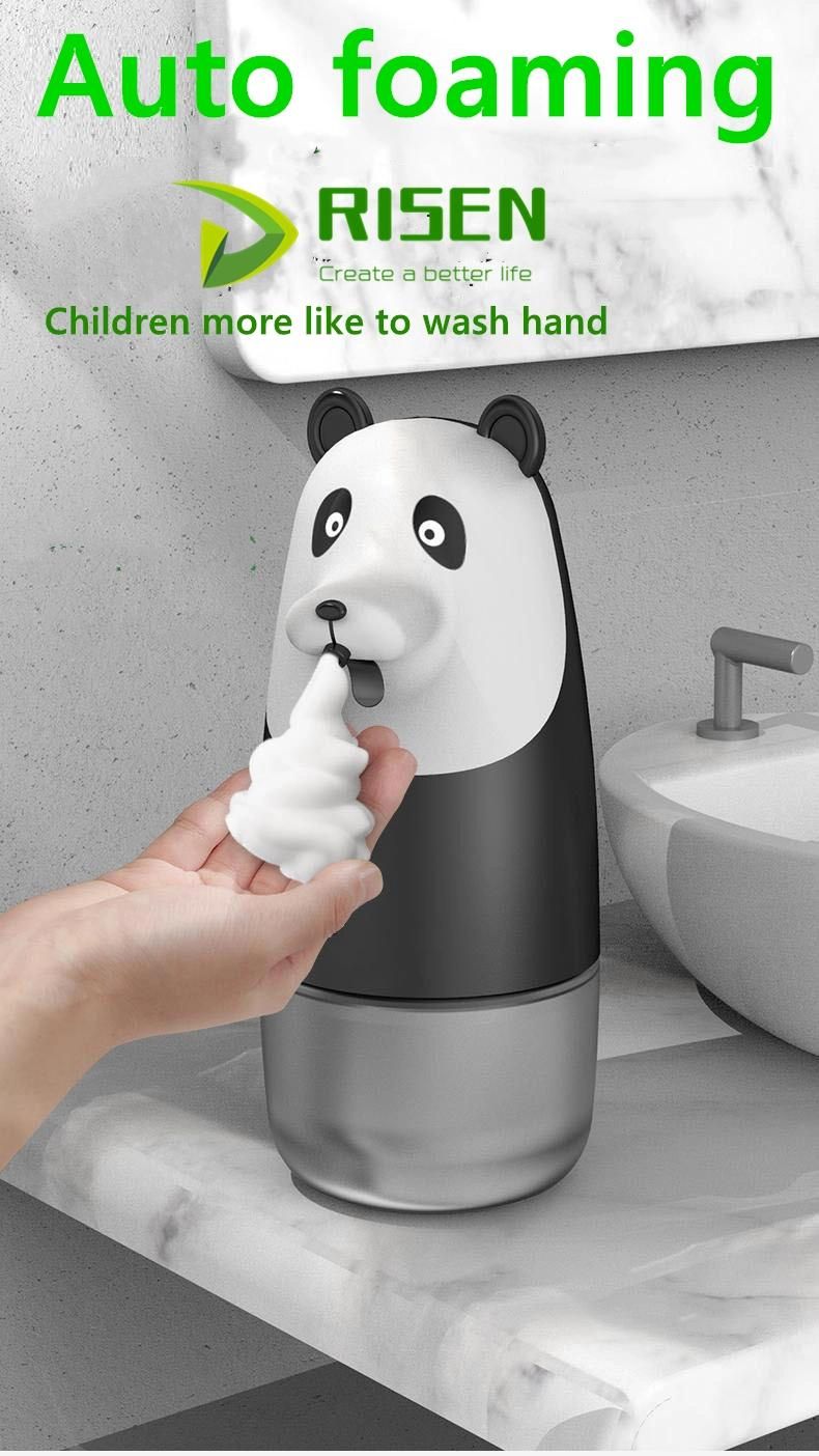 Plastic Touchless Foam Automatic Panda Soap Dispenser for Bathroom Kitchen Toilet