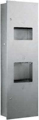 304 Stainless Steel Recessed Paper Towel Dispenser with Hand Dryer and Waste Bin