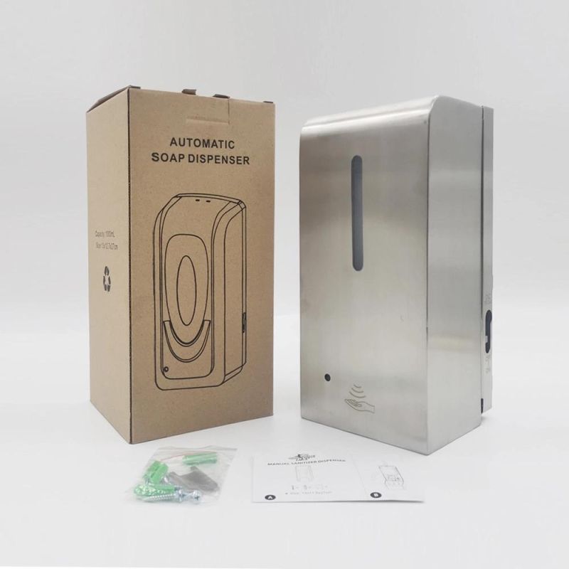 Hotel Sink Stainless Steel Auto Wall Hanging Sensor Hand Soap Dispenser