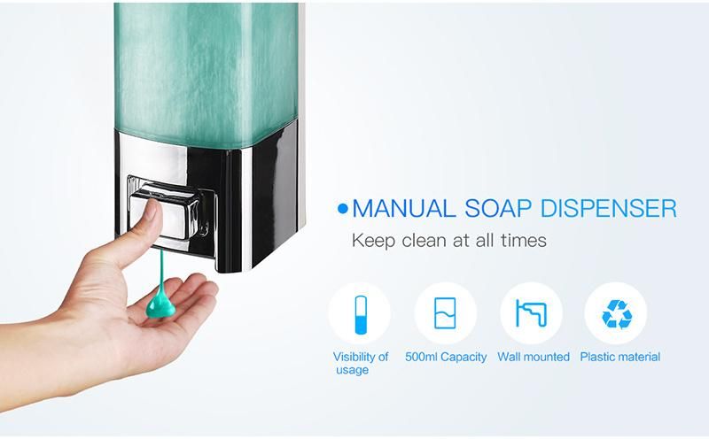 500ml Bathroom Dish Soap Wall Dispenser