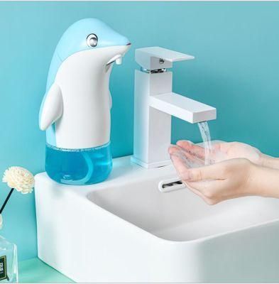 2021creative Design Adorable Cute Penguin 300ml Infrared Automatic Portable Foam Soap Dispenser for Bathroom Kitchen Touchless Sensor Dispenser