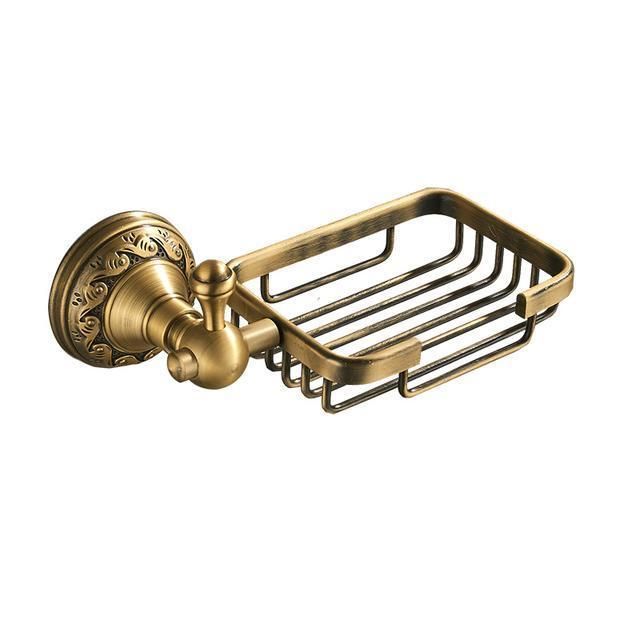 Bathroom Accessories Set Brass Antique Toilet Brush Holder