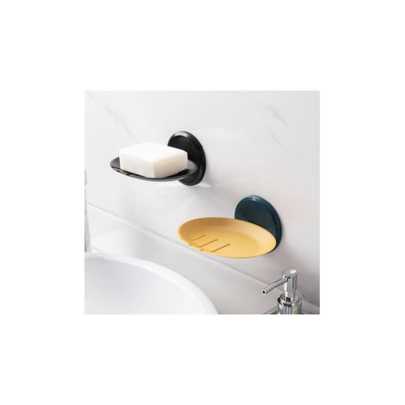 Dish Holder Plastic Bathroom Silicone Storage Wall Leaf Shaped Suction Cup for Shower Simplicity Kitchen Soap Box