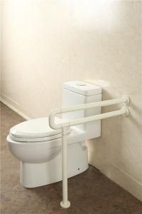 High Quality Nylon Stainless Steel Folding up Toilet Bathroom Grab Bars for Elderly