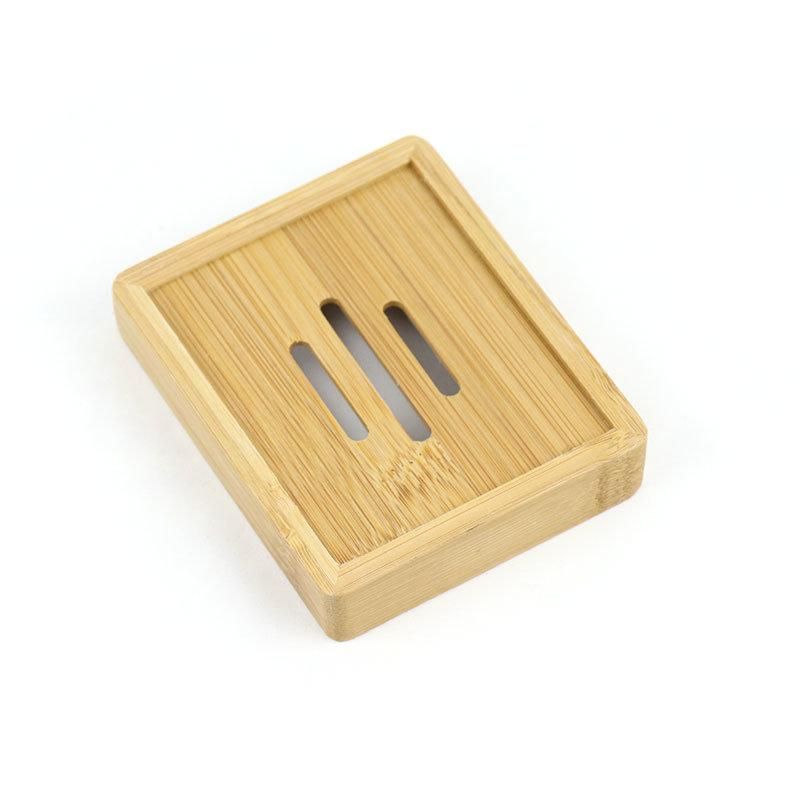 Natural Bathroom Accessory Wooden Bamboo Soap Dish Holder