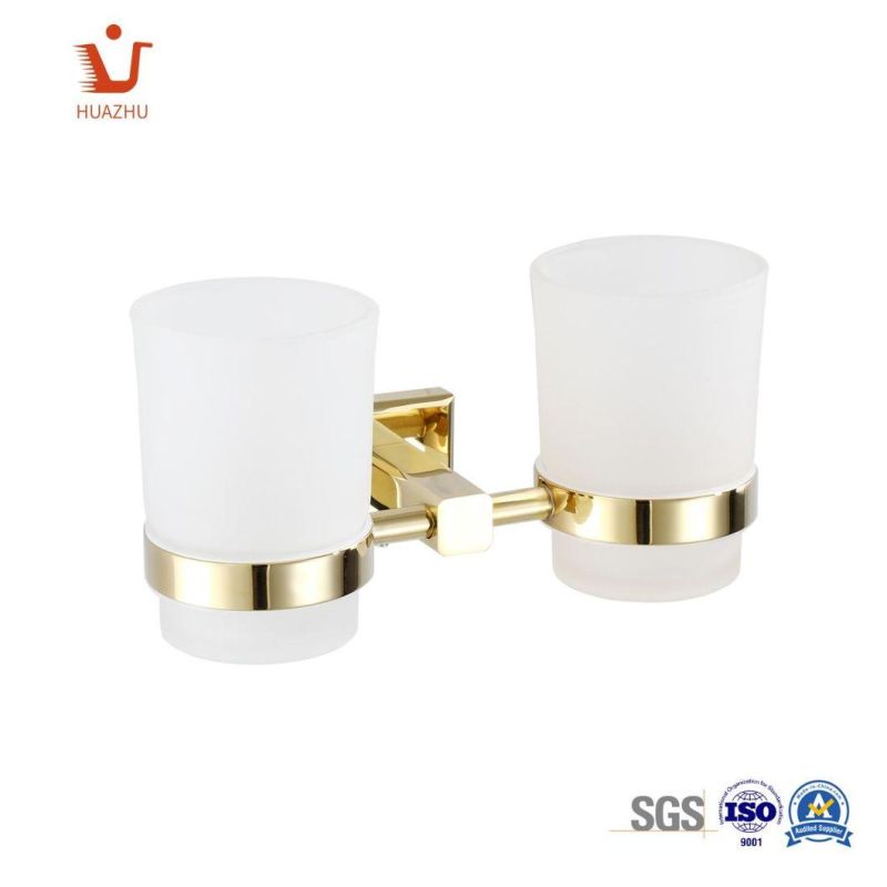 2022 New Style Wall Mount Double Toothbrush Tumbler Holder