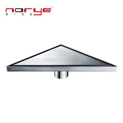 Floor Drain Triangle Stainless Steel Shower Room Insert Easy Installation