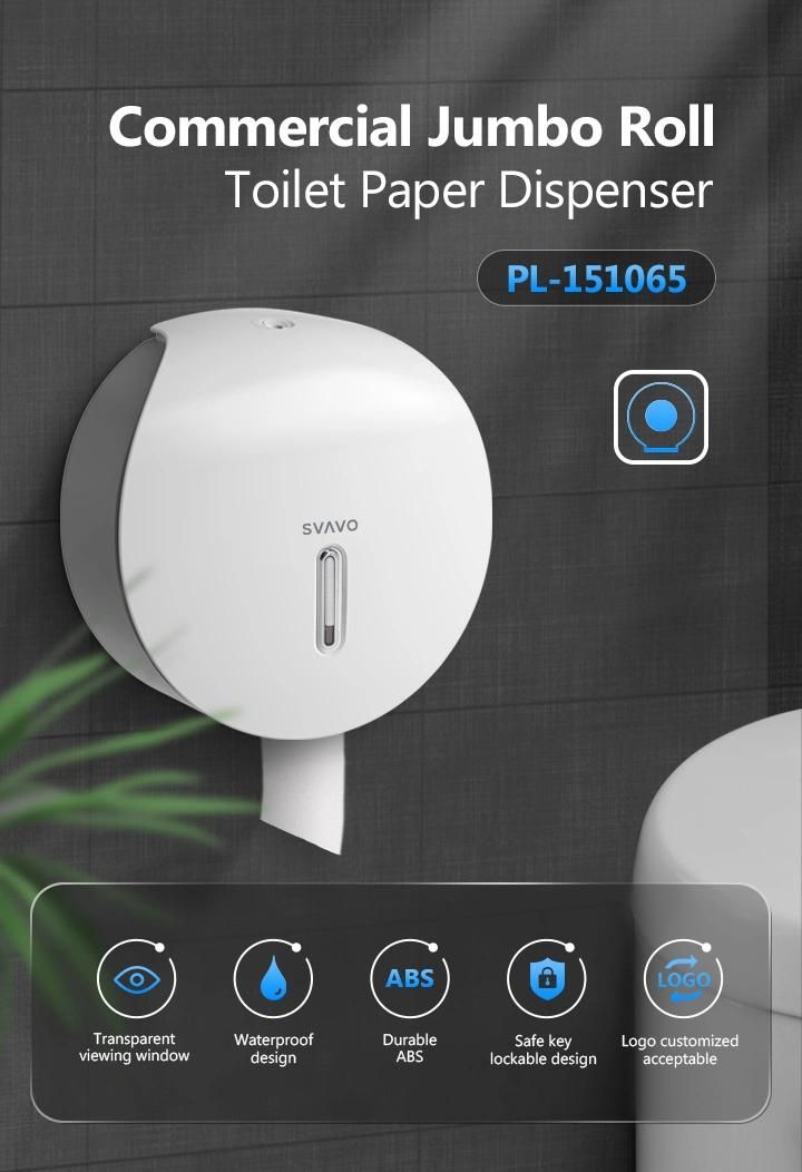 Streamline Design Jumbo Tissue Dispenser with Transparent Window for Hotel