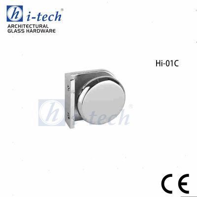 Hi-01c Glass to Wall to Floor Brass Polished Chrome Glass Connector Clip