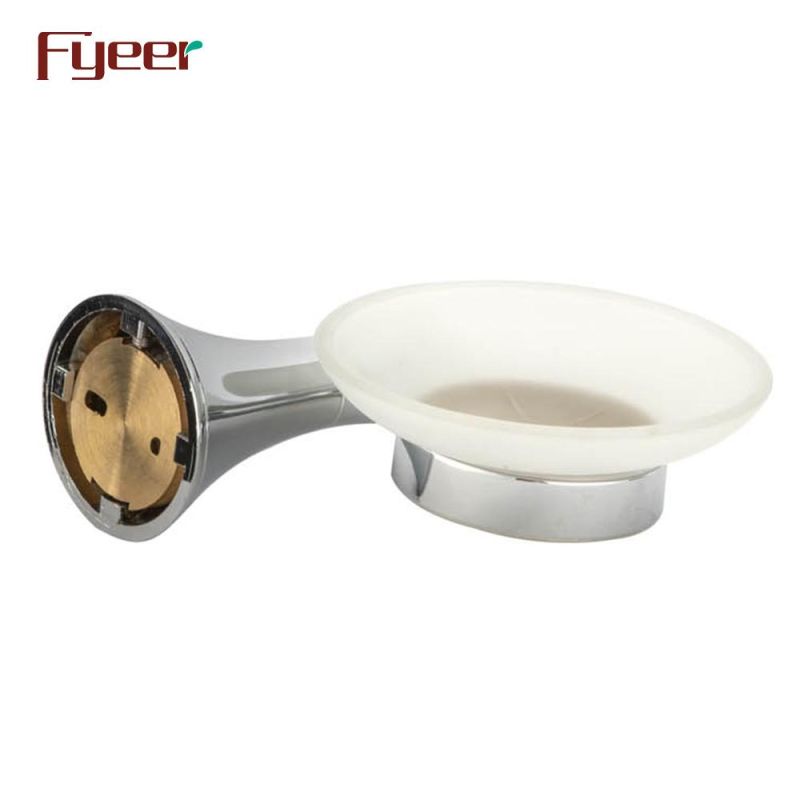 Fyeer Bathroom Accessory Brass Soap Dish Holder