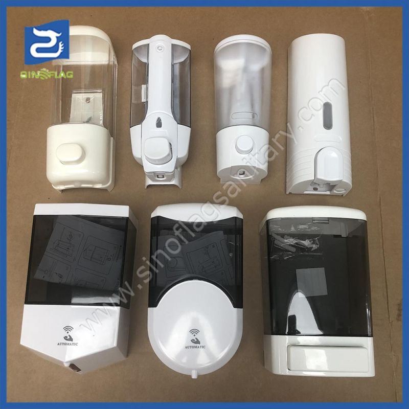 Refillable Plastic Manual Hand Washing Foam Double Soap Dispenser for Hospital Anti Virus