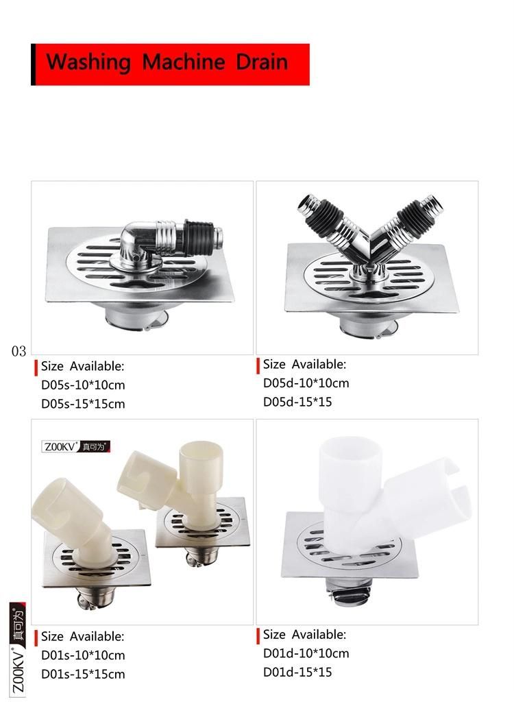 SS304 Sanitary Ware Drainer Cover Plug Concrete Strainer Grate Trap Square Shower Black Gold Bathroom Linear Long Stainless Steel Floor Drain