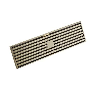 High Quality Green Bronze Rectangle Tile Insert Floor Drain with Anti-Odor