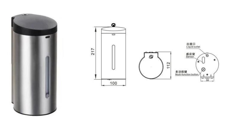 Inox UV Light Touchless Liquid Hand Sanitizer Automatic Soap Dispenser