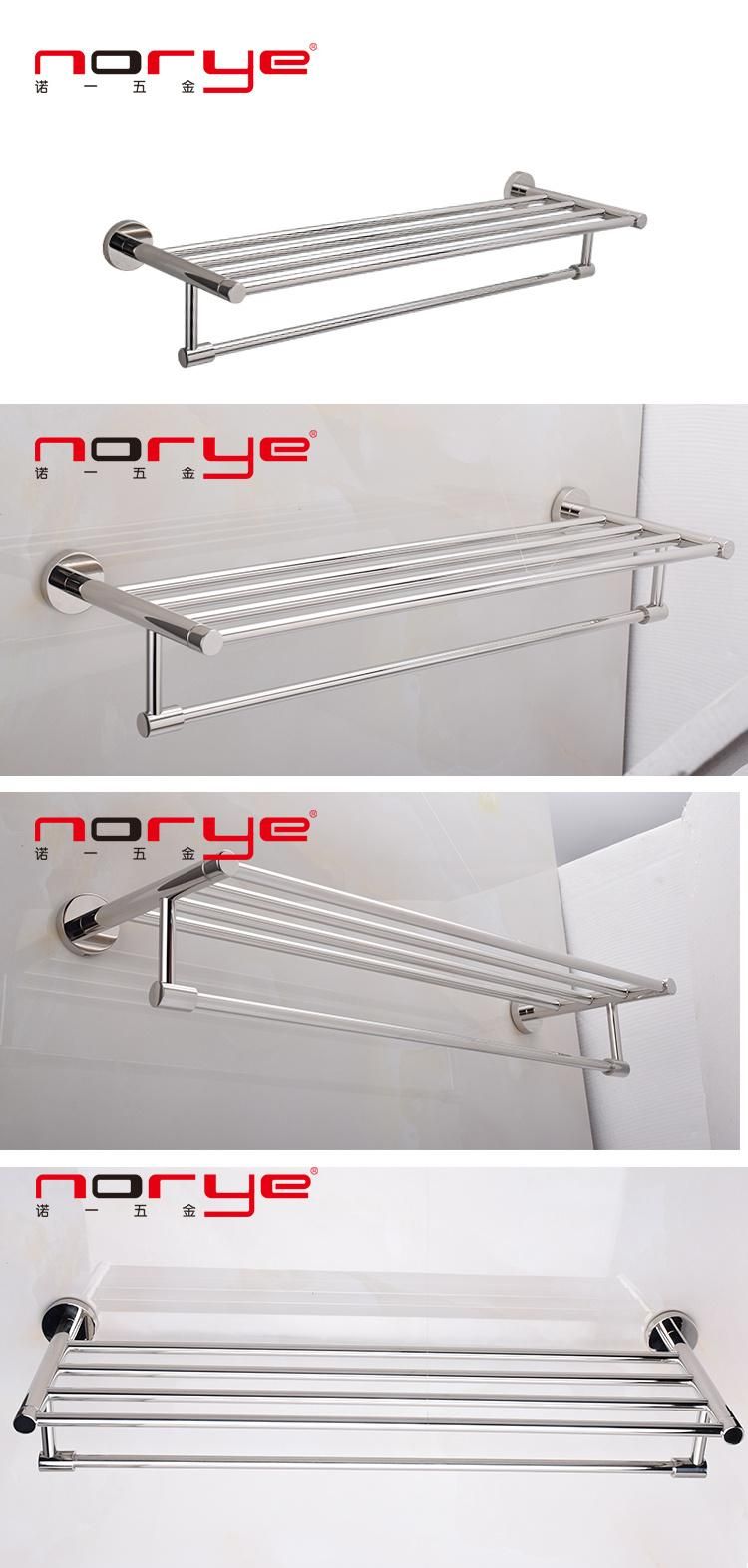 Factory Direct Towel Rack Hotel Wall Mounting Hardware Bathroom Racks Double Layer