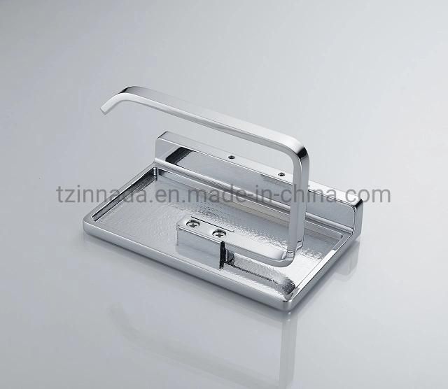 Bathroom Fitting Zinc Wall-Mounted Tissue Holder Metal Black Paper Holder (NC6688-MB)