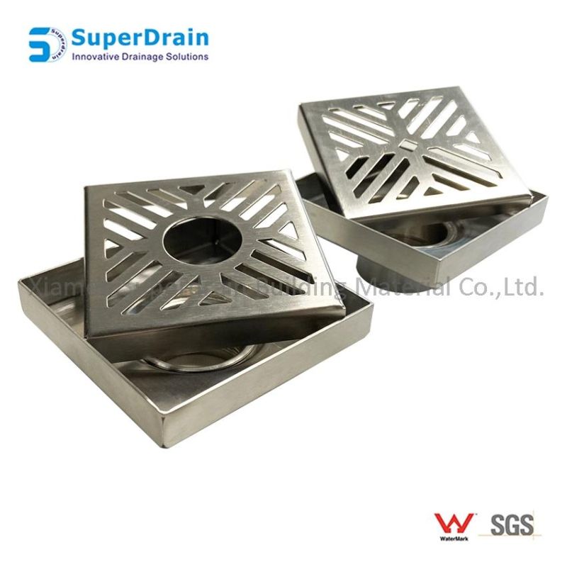 Classic Square Sink Channel Hair Catcher Drain for Washing Machine